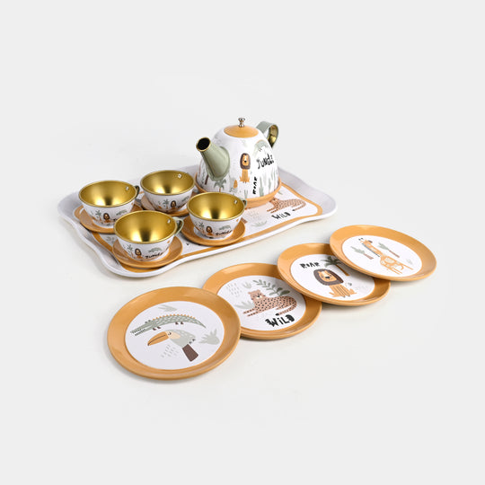 Kids Metal Tea Set Play Kit