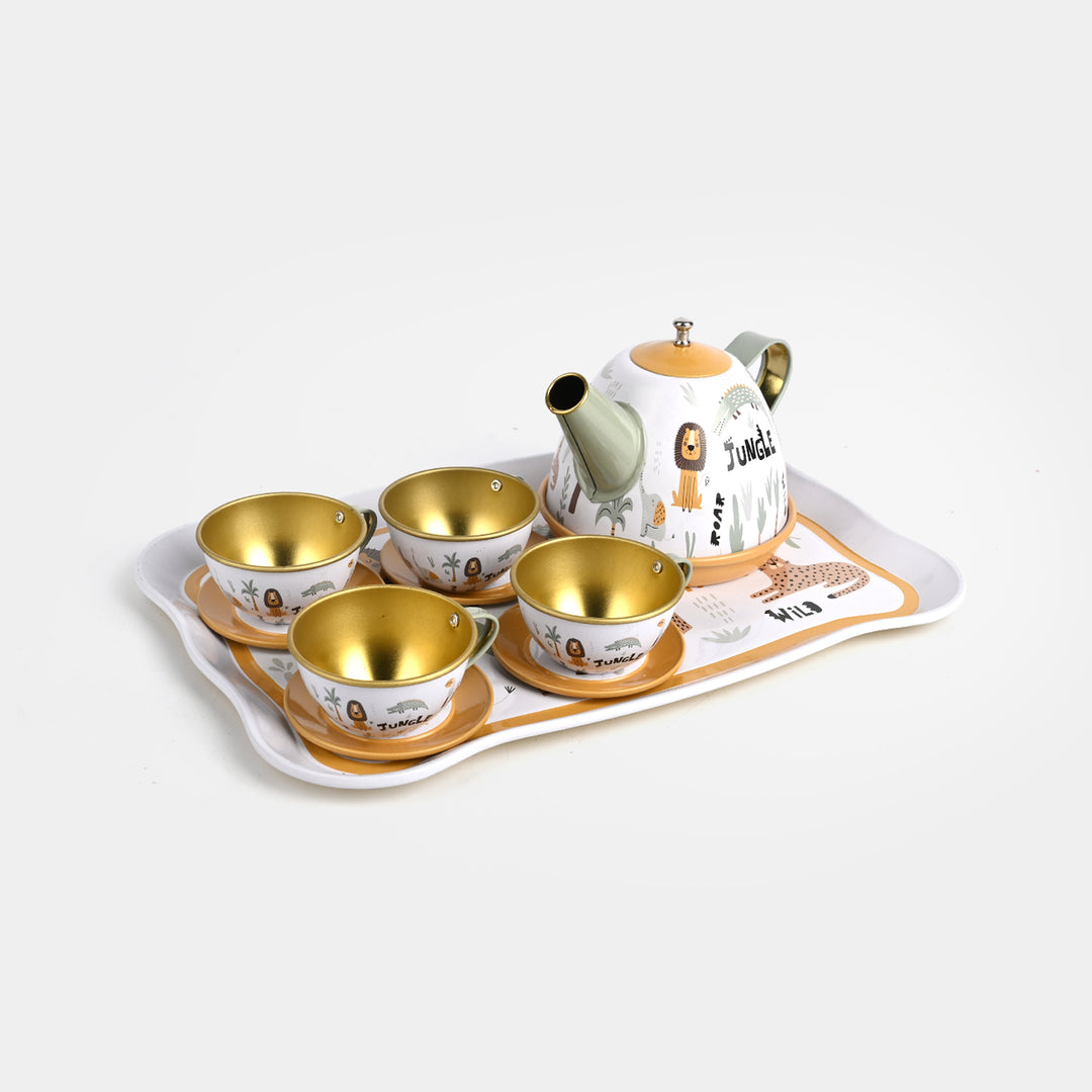 Kids Metal Tea Set Play Kit