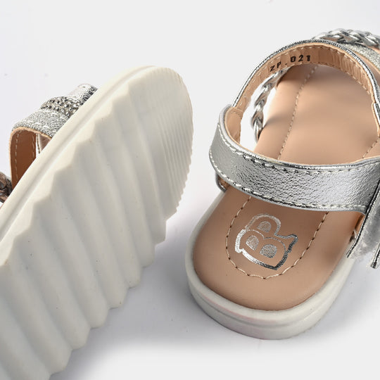 Girls Sandal ZP-021-SILVER