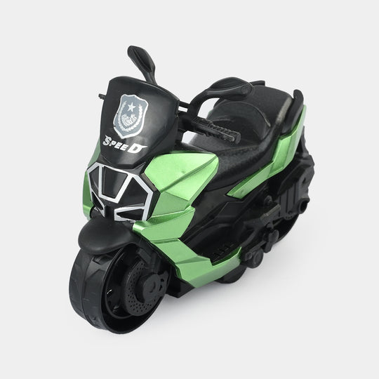 Friction-Powered Mini Sports Bike
