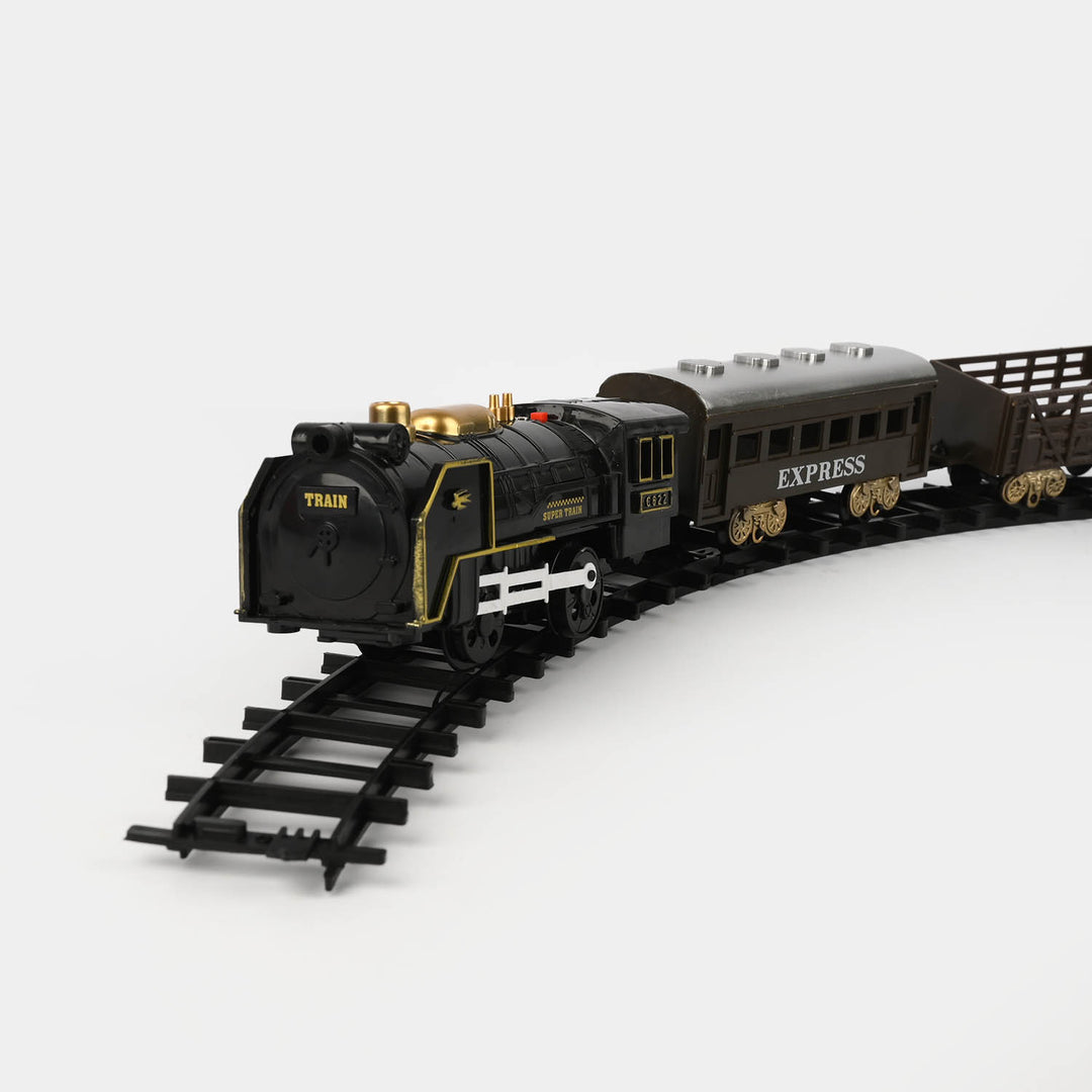 Vintage Classical Train Track with Light & Music