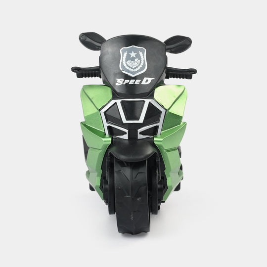 Friction-Powered Mini Sports Bike