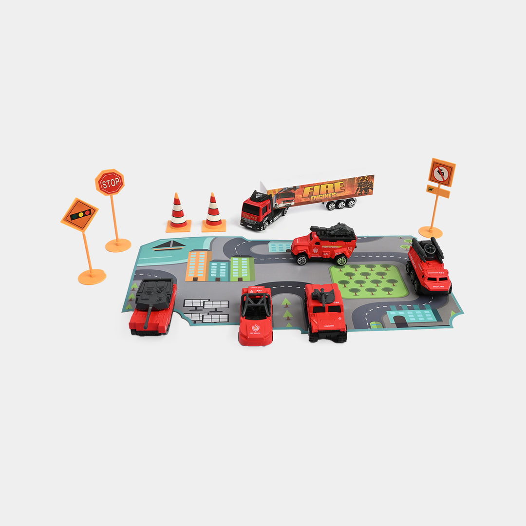 Die-Cast Metal Vehicle Garage Set