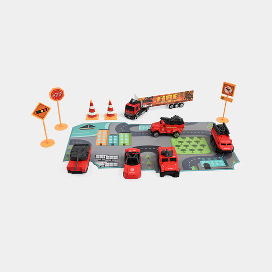 Die-Cast Metal Vehicle Garage Set