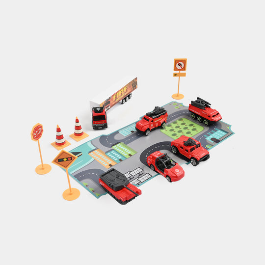 Die-Cast Metal Vehicle Garage Set