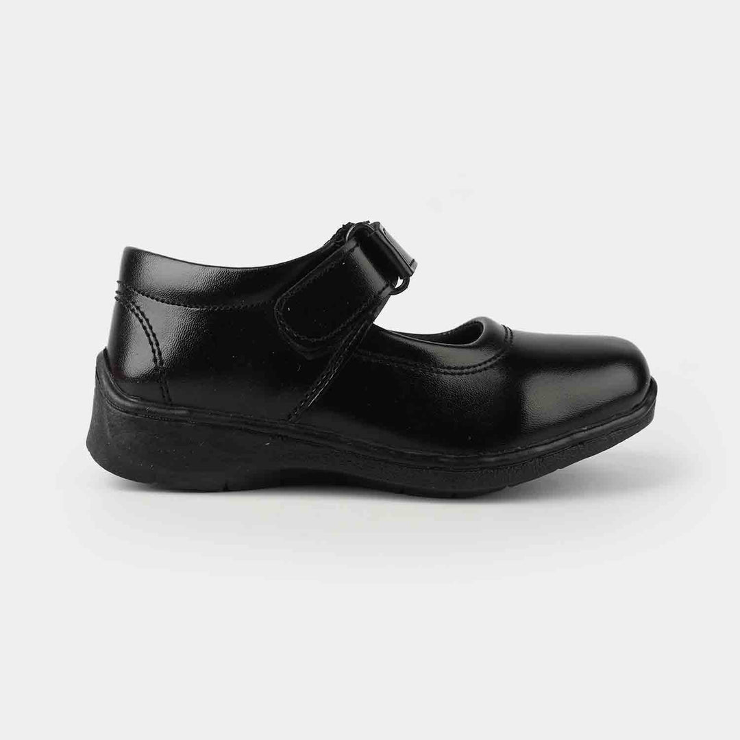 Girls School Shoes TS-11A-BLACK
