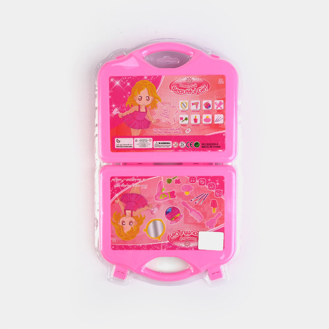 Girls Toy Beauty Cosmetic With Carry Case