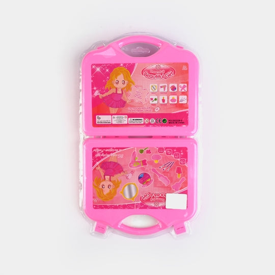 Girls Toy Beauty Cosmetic With Carry Case