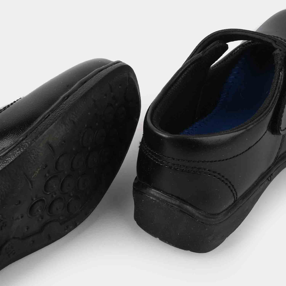 Girls School Shoes TS-11A-BLACK