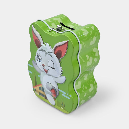 Metal Coin/Money Box with Lock For Kids