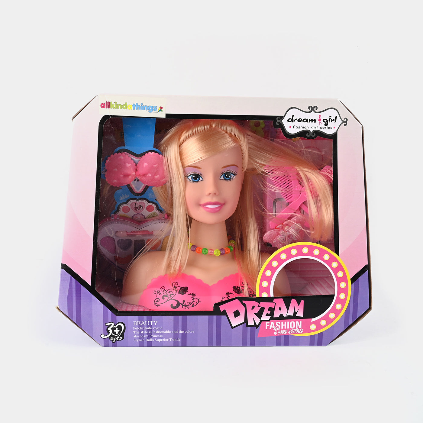 Fashion Doll Face Makeup Accessories Set