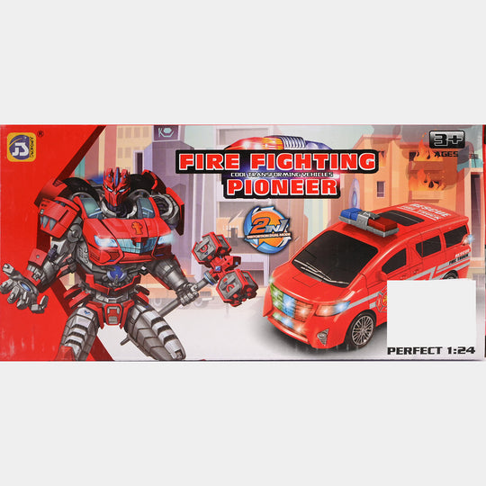 Fire Robot Car Toy For Kids