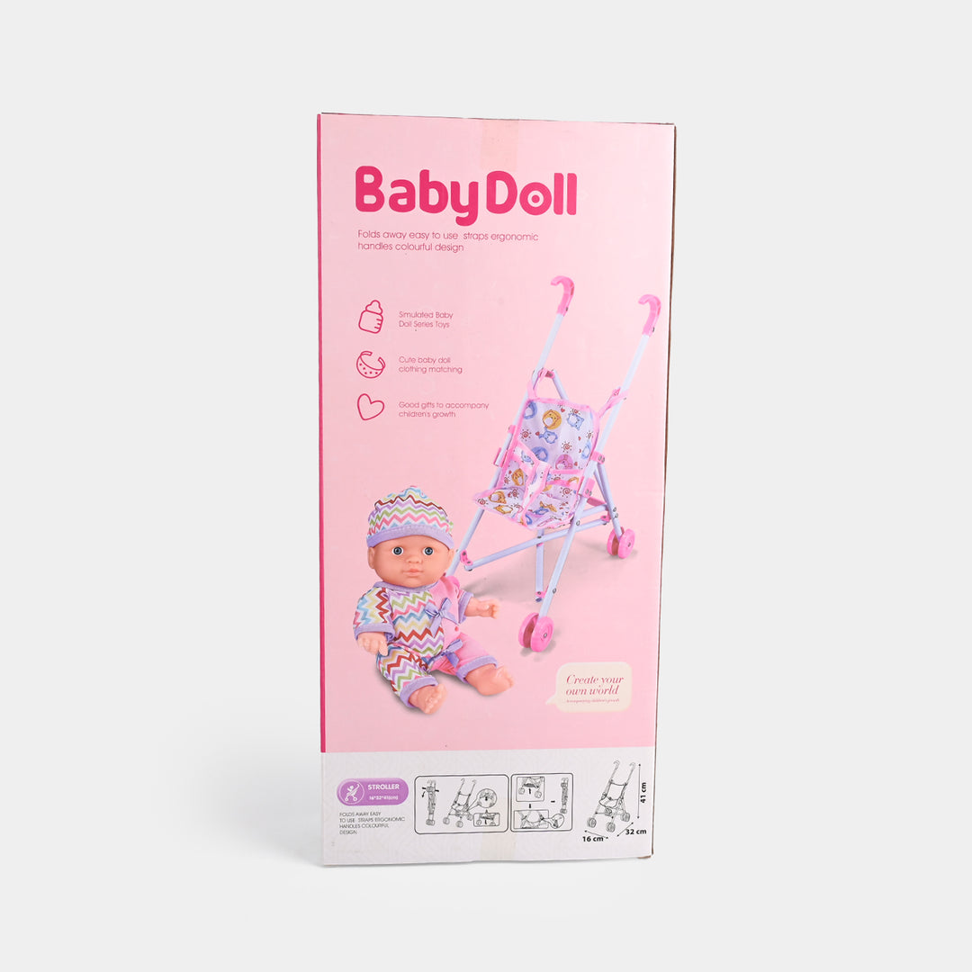 Doll With Stroller