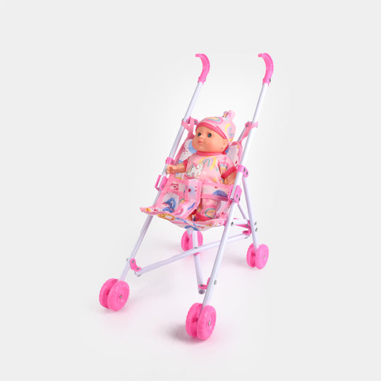 Doll With Stroller
