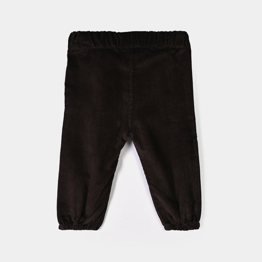 Infant Boys Flannel Suit-Brown Checkered S2-2