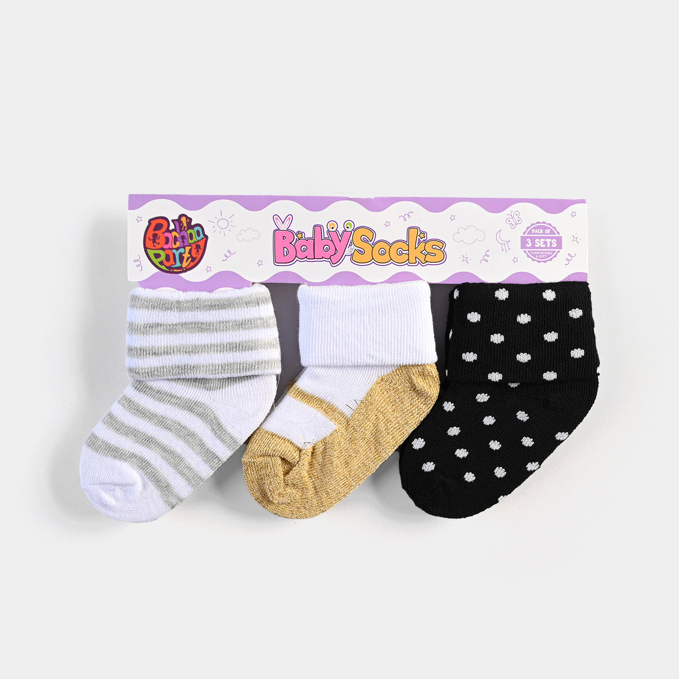 Infant Baby Socks 6-12M-3Pcs