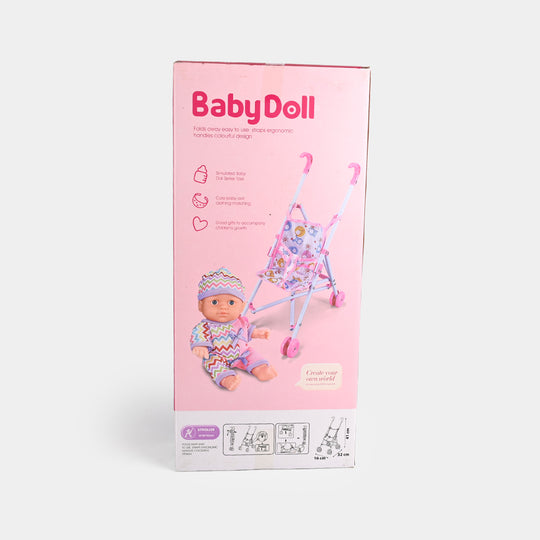 Doll With Stroller