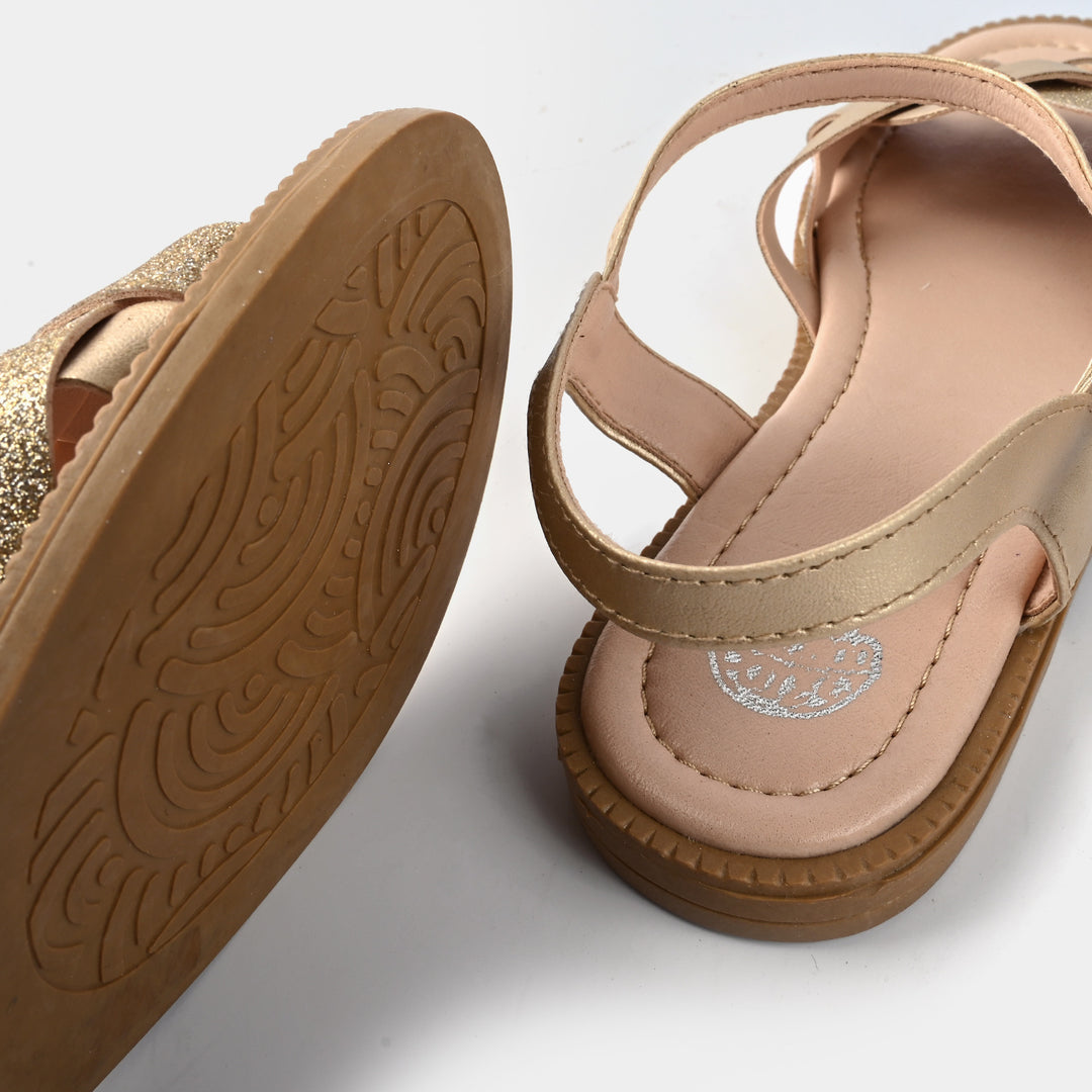 Girls Sandals 456-71-Golden