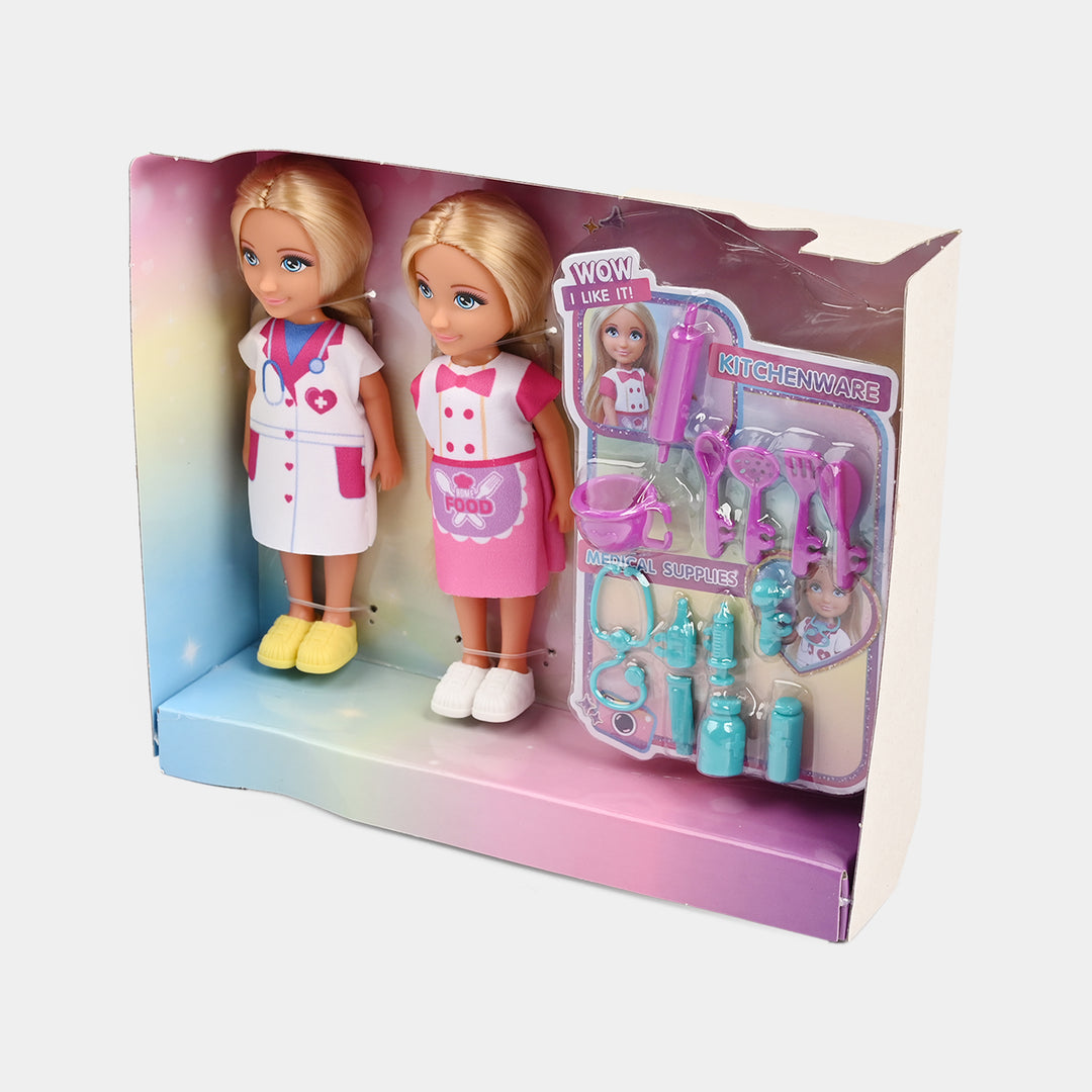 Adorable Doll Doctor role Pretend Play Set