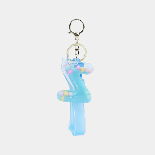 Letter Keychain with Silicone Strap