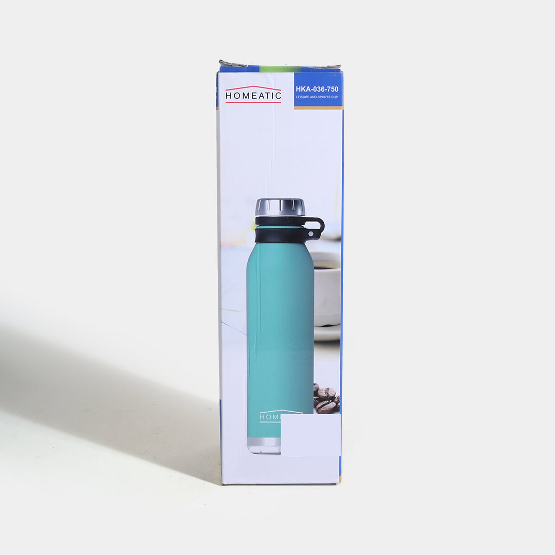 Steel Water Bottle 750ml Blue