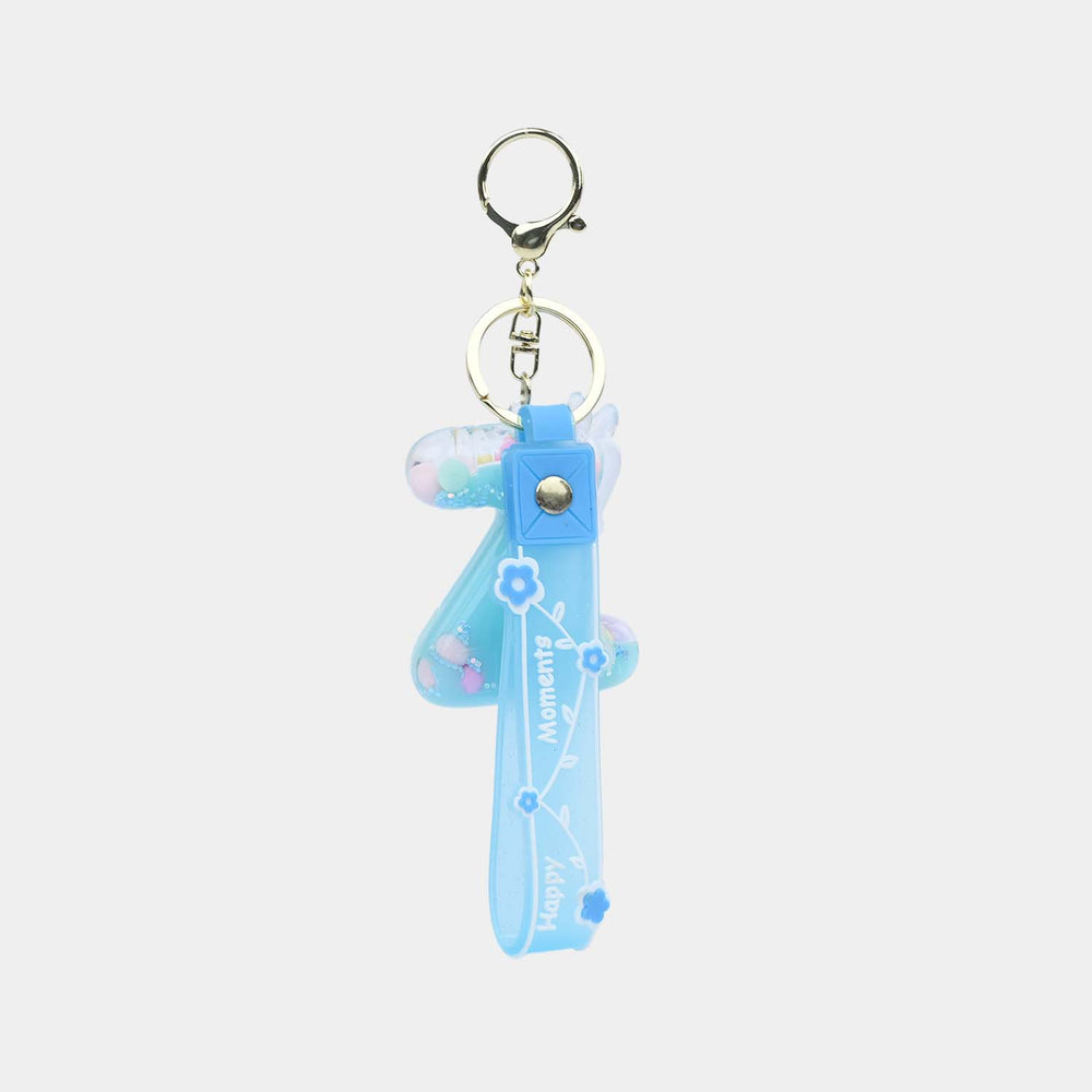 Letter Keychain with Silicone Strap