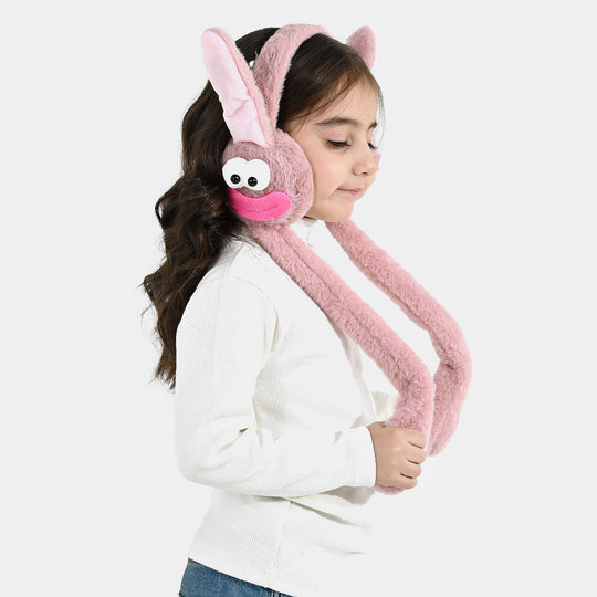 Interactive Moving Ear Plush Winter Earmuffs