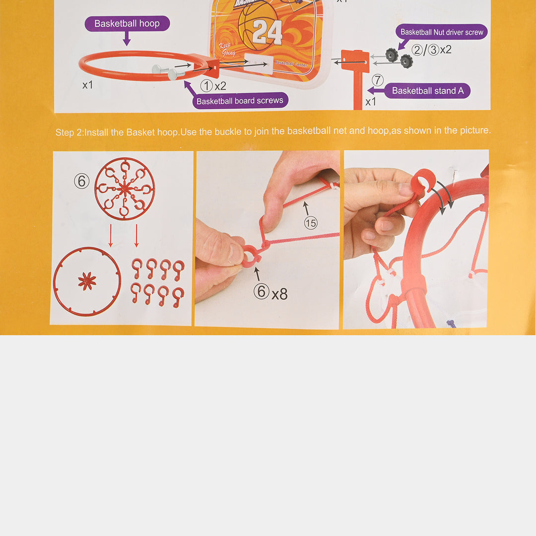 Character Basketball Stand Set for Kids