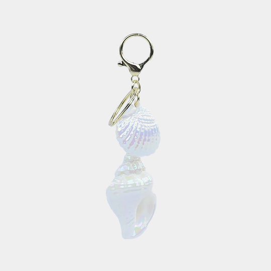 Fancy Decorative Seashell Keychain