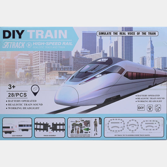 Kids Battery-Operated Bullet Train Model