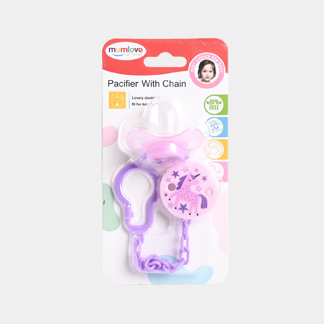 Pacifier With Chain Flower | 3M+