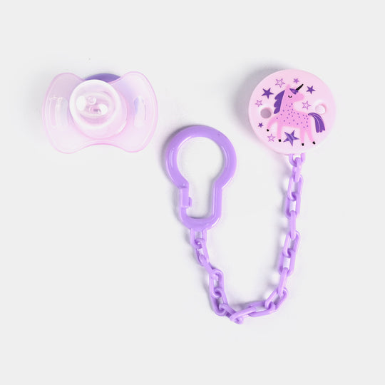 Pacifier With Chain Flower | 3M+