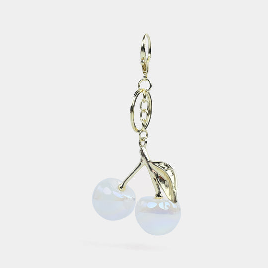 Fancy Decorative Keychain Double Cherry