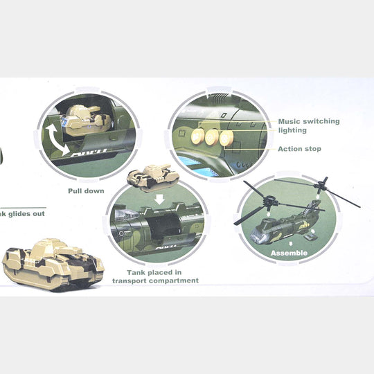 Army Helicopter Toy – Military Style Play Vehicle for Kids