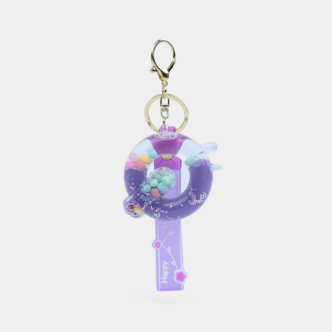 Letter Keychain with Silicone Strap