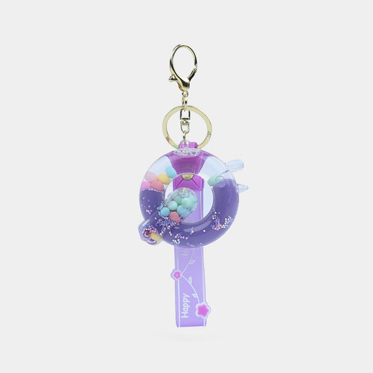 Letter Keychain with Silicone Strap