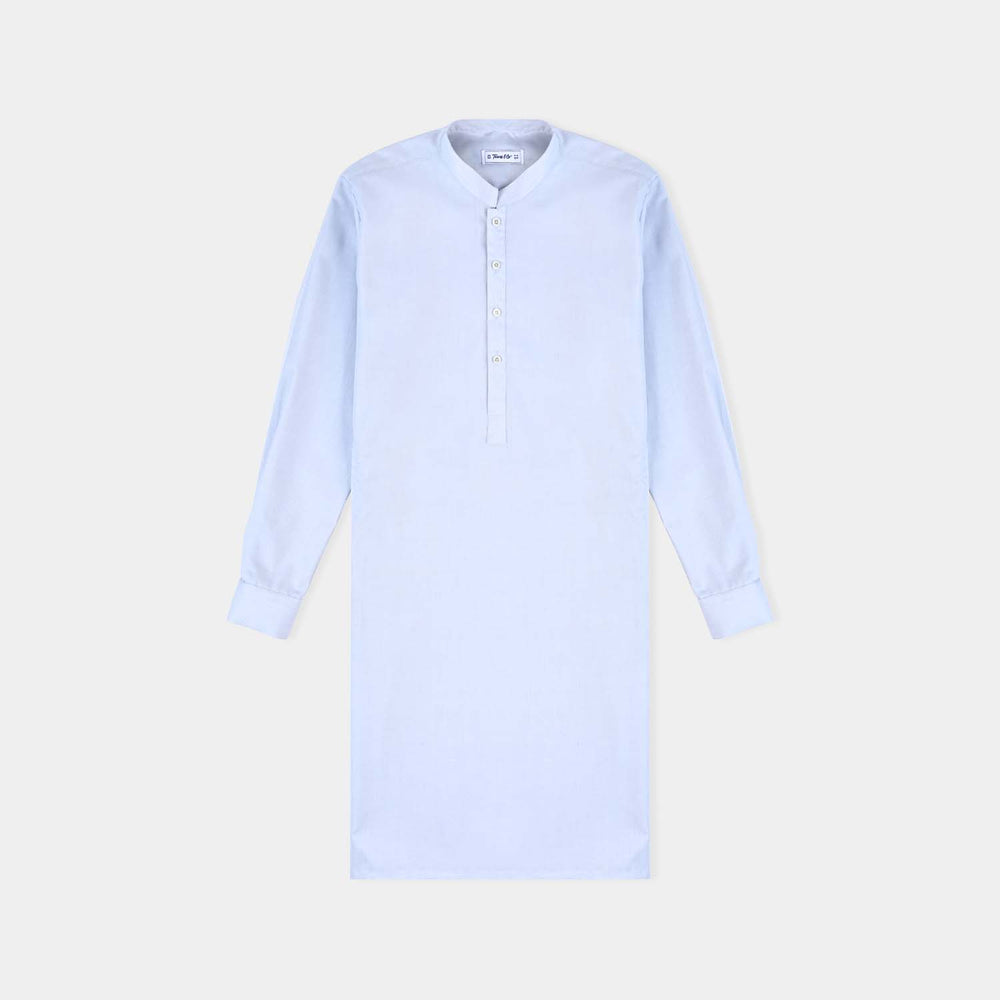 Teen Boys Cotton Kurta Pajama-Sky Blue