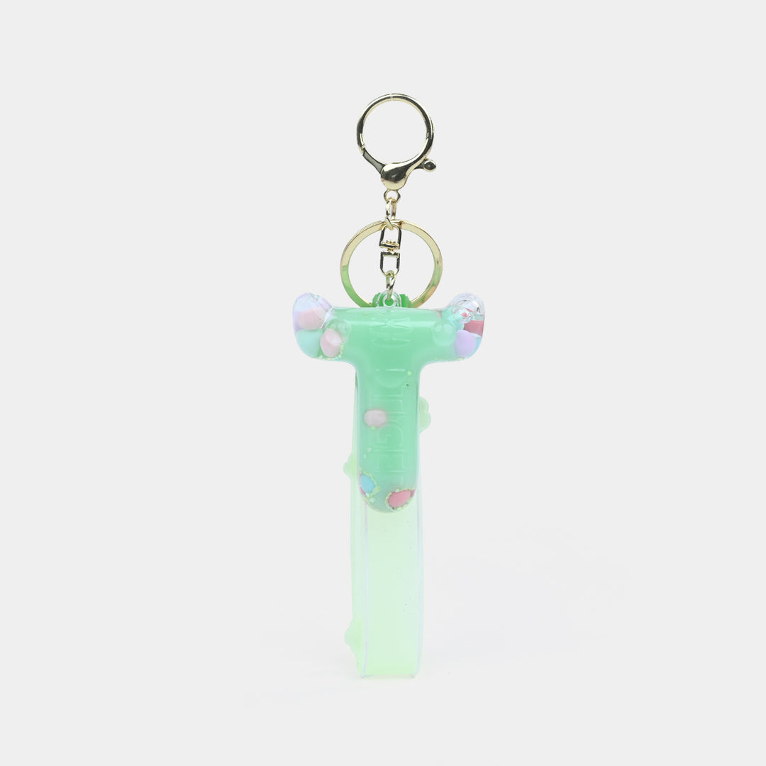 Letter Keychain with Silicone Strap