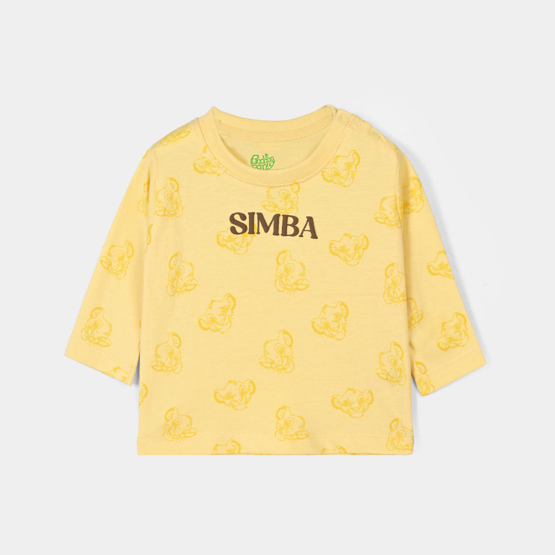 Infant Boys Cotton Jersey T-Shirt Full Sleeves Character