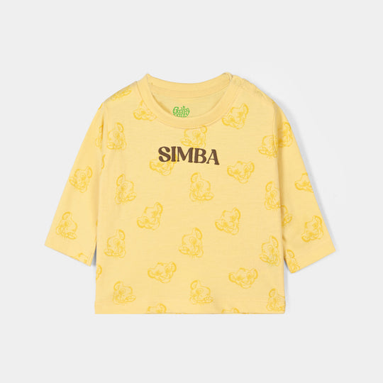Infant Boys Cotton Jersey T-Shirt Full Sleeves Character