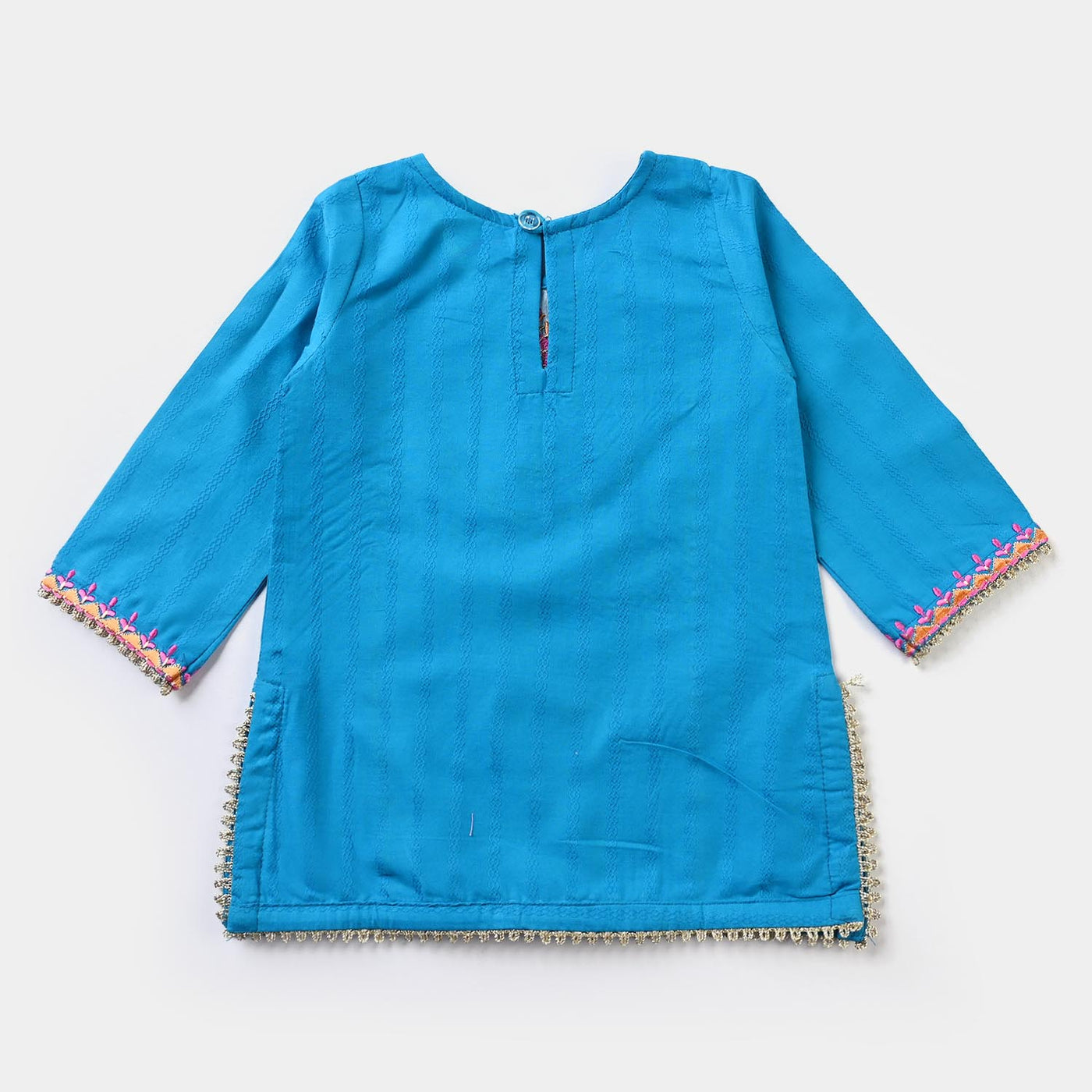 Infant Girls Jacquard EMB 2PC Suit Vibrant-Blue