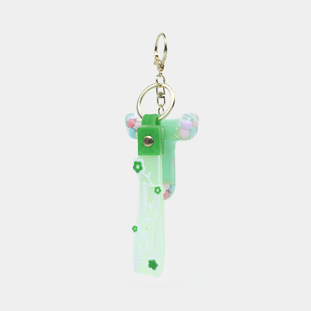 Letter Keychain with Silicone Strap