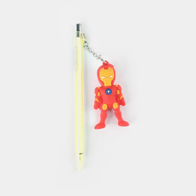 Elegant Ball Pen with Character Keychain