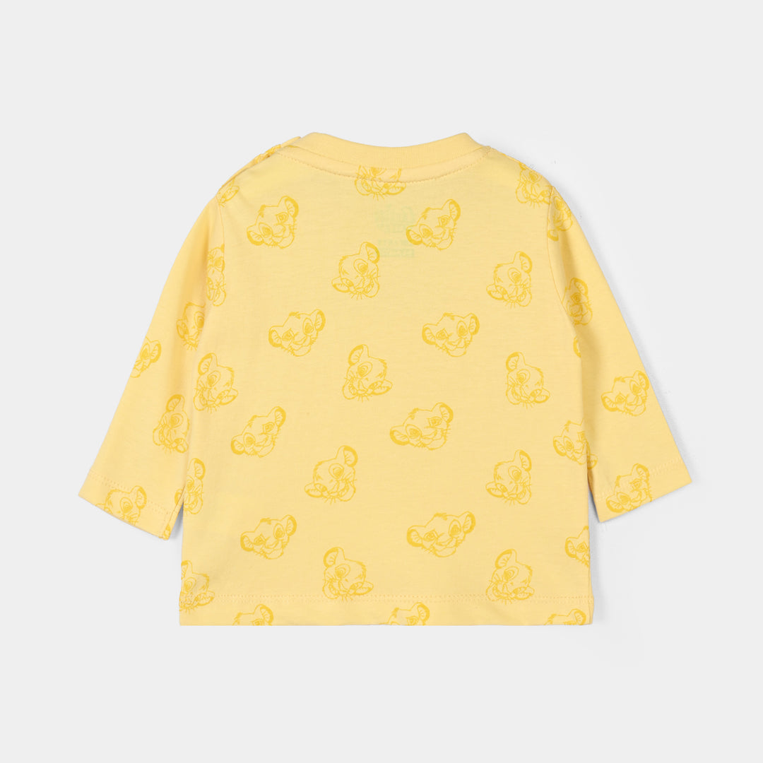 Infant Boys Cotton Jersey T-Shirt Full Sleeves Character