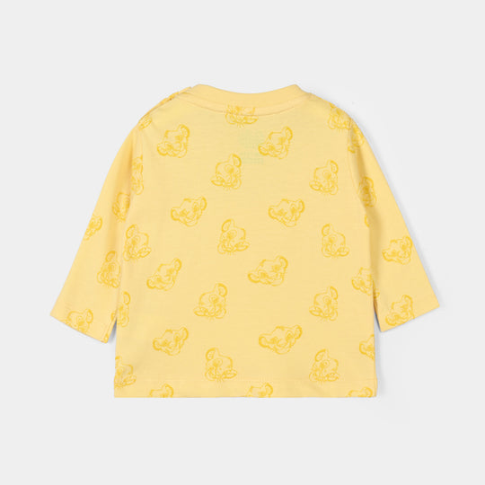Infant Boys Cotton Jersey T-Shirt Full Sleeves Character