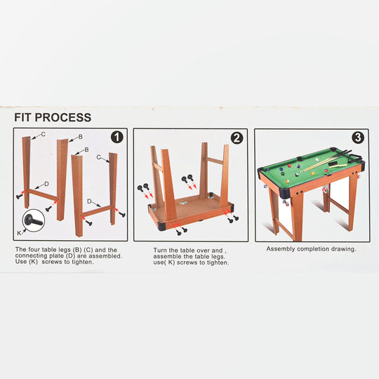 Table Tabletop Pool Game/Snooker