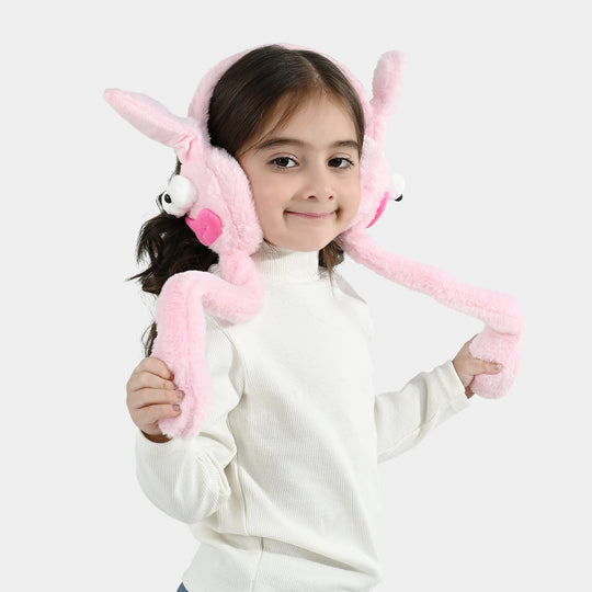 Interactive Moving Ear Plush Winter Earmuffs