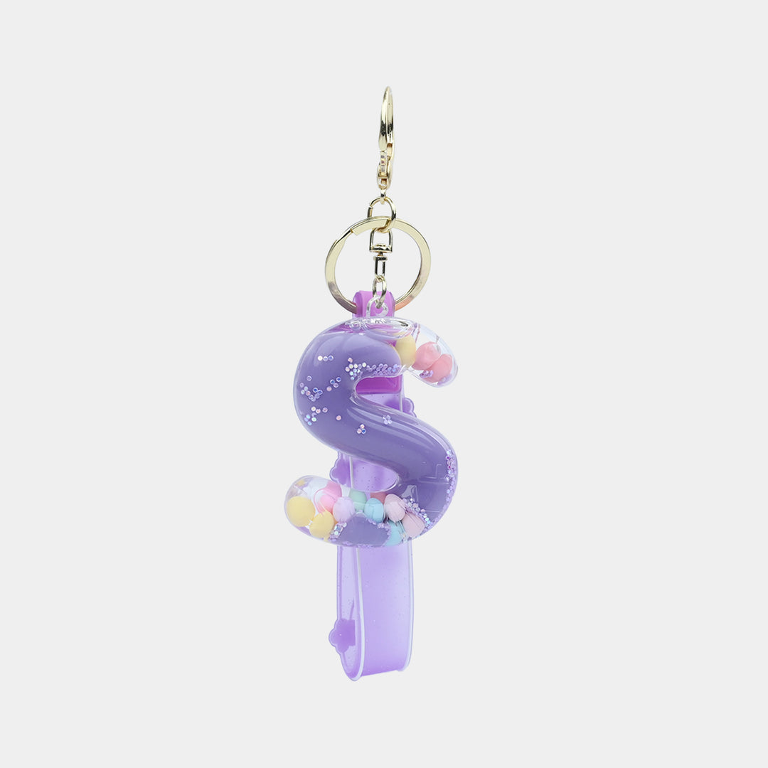 Letter Keychain with Silicone Strap