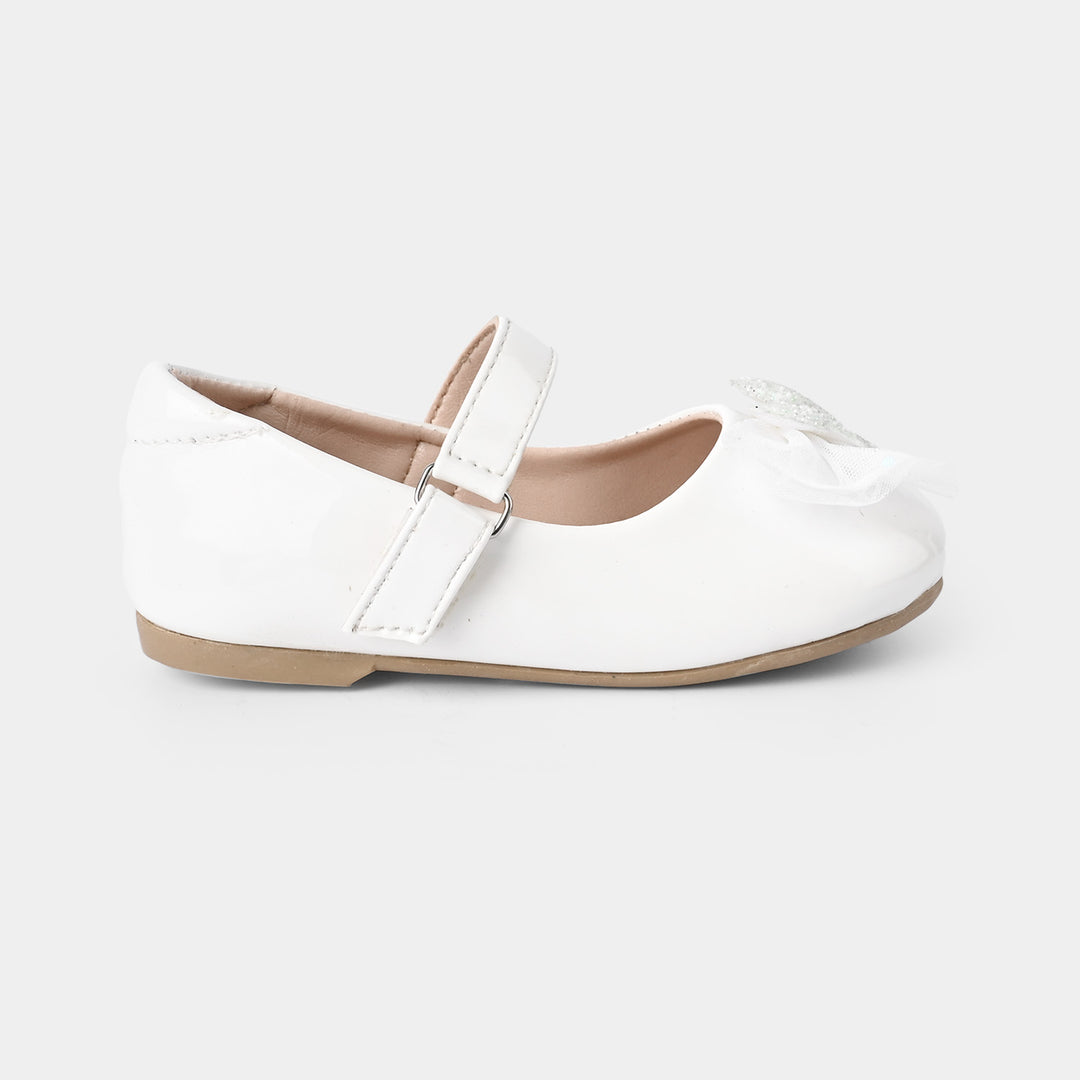 Girls Pumps 11-45-White