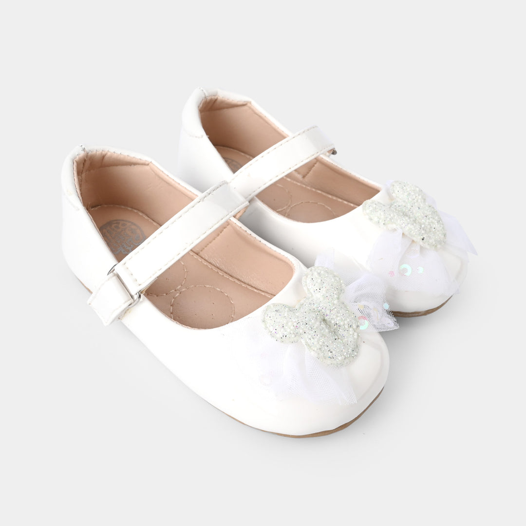 Girls Pumps 11-45-White